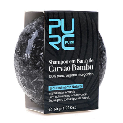 Pure Hair | Shampoo em Barra Natural para Escurecer Cabelo